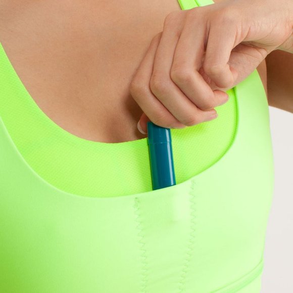 Neon green lululemon sports bra Stuff Your Bra. - Picture 8 of 8